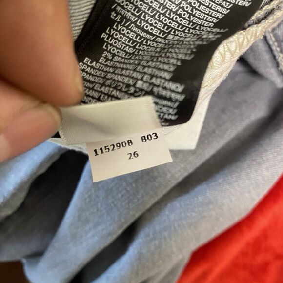 7 For All Mankind Womens Skinny Jeans Size 26 Gray Denim Pants Mid Rise 29” IS - Picture 8 of 14